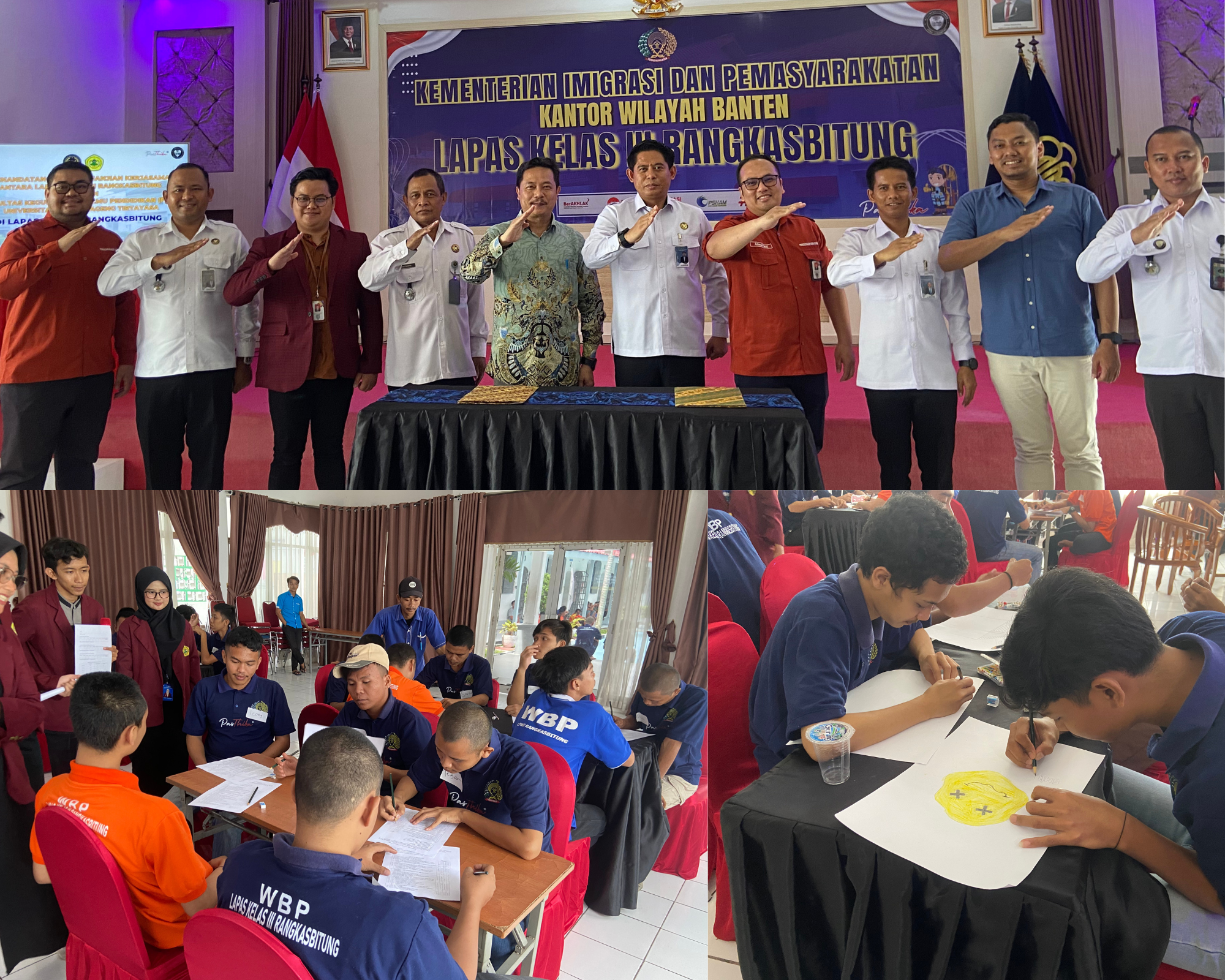 Prodi Bimbingan dan Konseling FKIP Untirta Laksanakan Pelatihan Kesehatan Mental Warga Binaan Lapas Kelas III Rangkasbitung