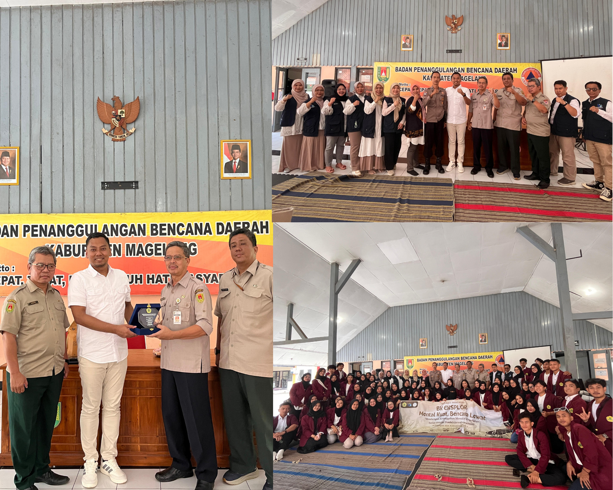 Mahasiswa BK Pelajari Mitigasi Bencana dalam BK Eksplor di BPBD Kabupaten Magelang