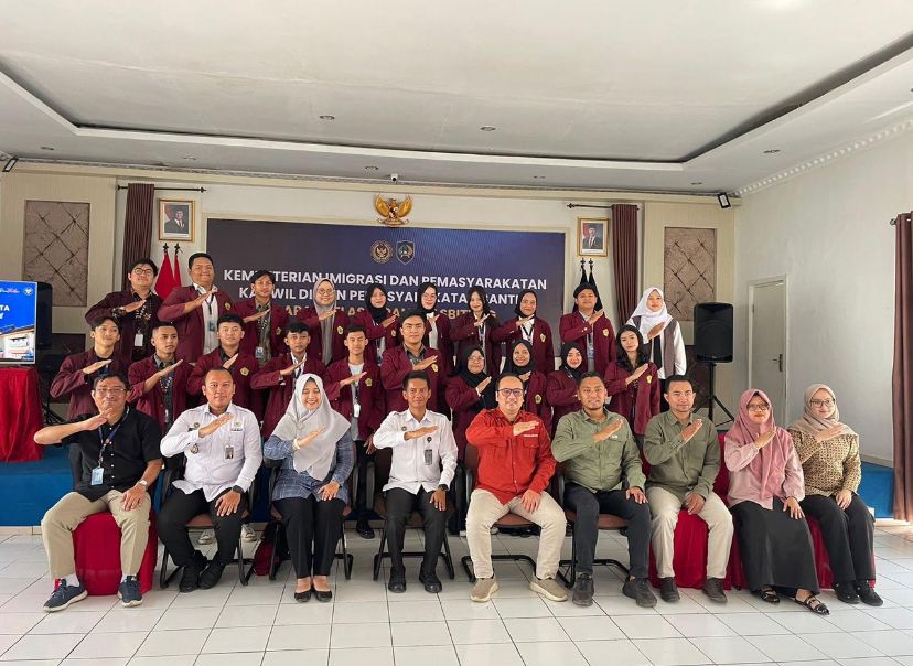 Pengantaran Mahasiswa Program Magang Berdampak Berbasis Kolaborasi Mitra ke Lapas Rangkasbitung